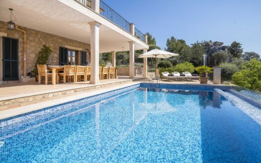 Vacation rental luxury finca with dream views in Andratx